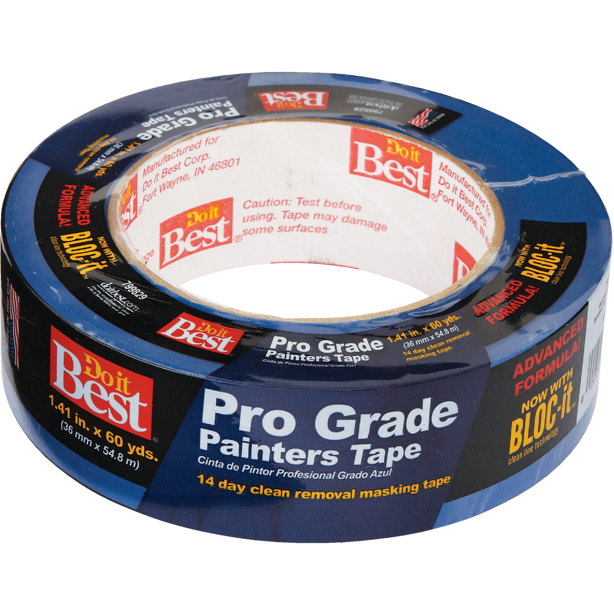 Do it Best Pro Grade 1.41 In. x 60 Yd. Blue Painter's Masking Tape Image 3