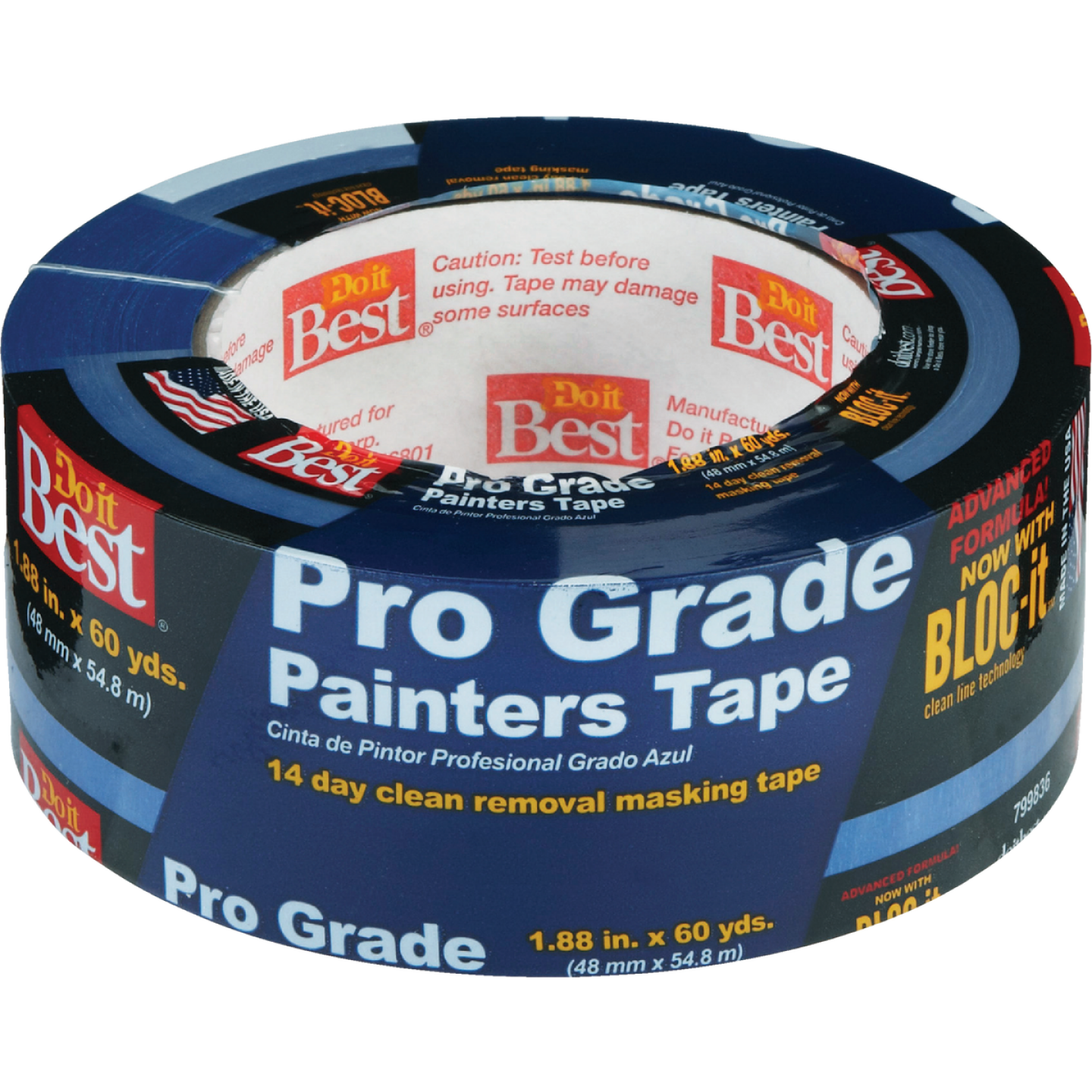 Do it Best Pro Grade 1.88 In. x 60 Yd. Blue Painter's Masking Tape Image 1