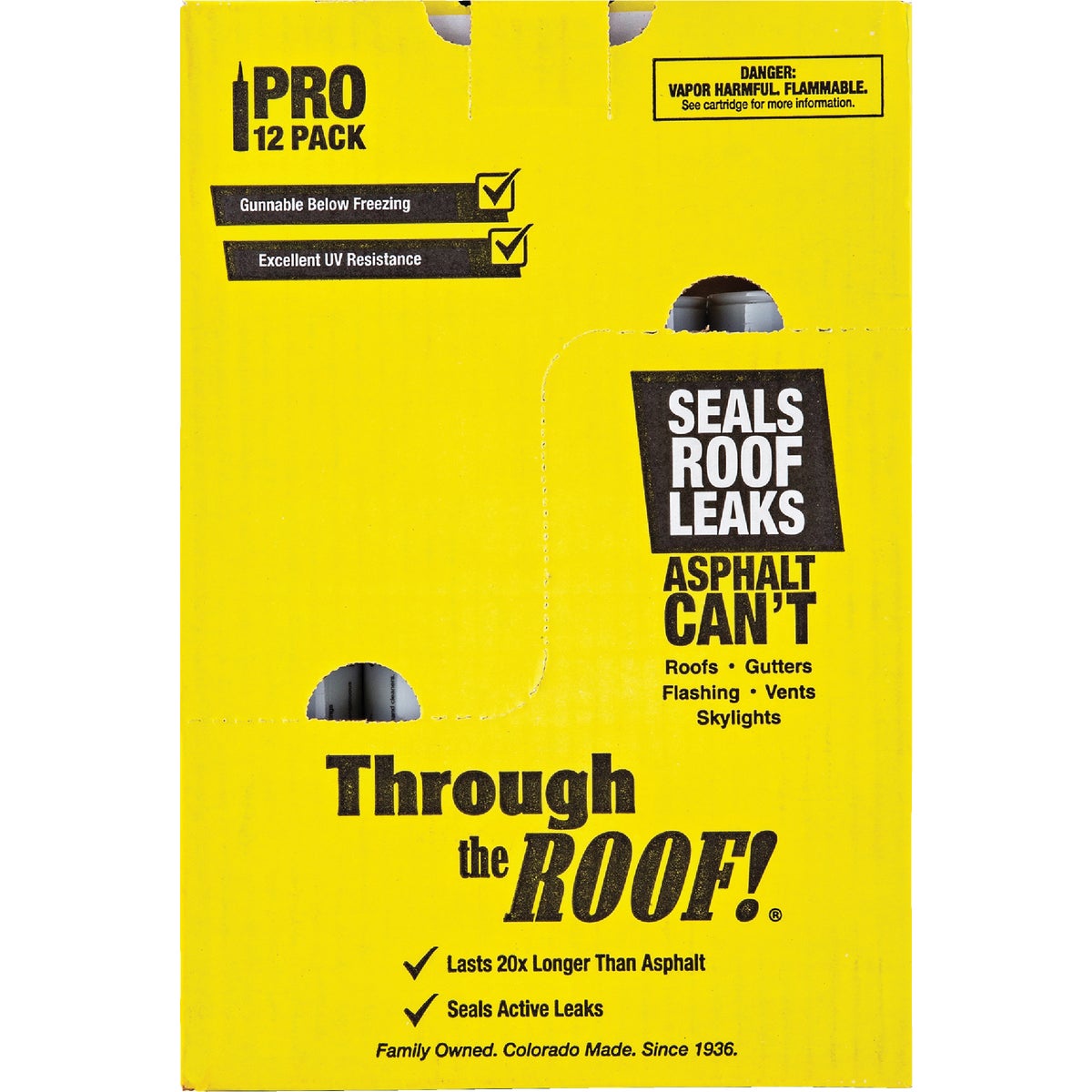 Through the Roof! 10.5 Oz. Black Low VOC Roof Sealant Image 6