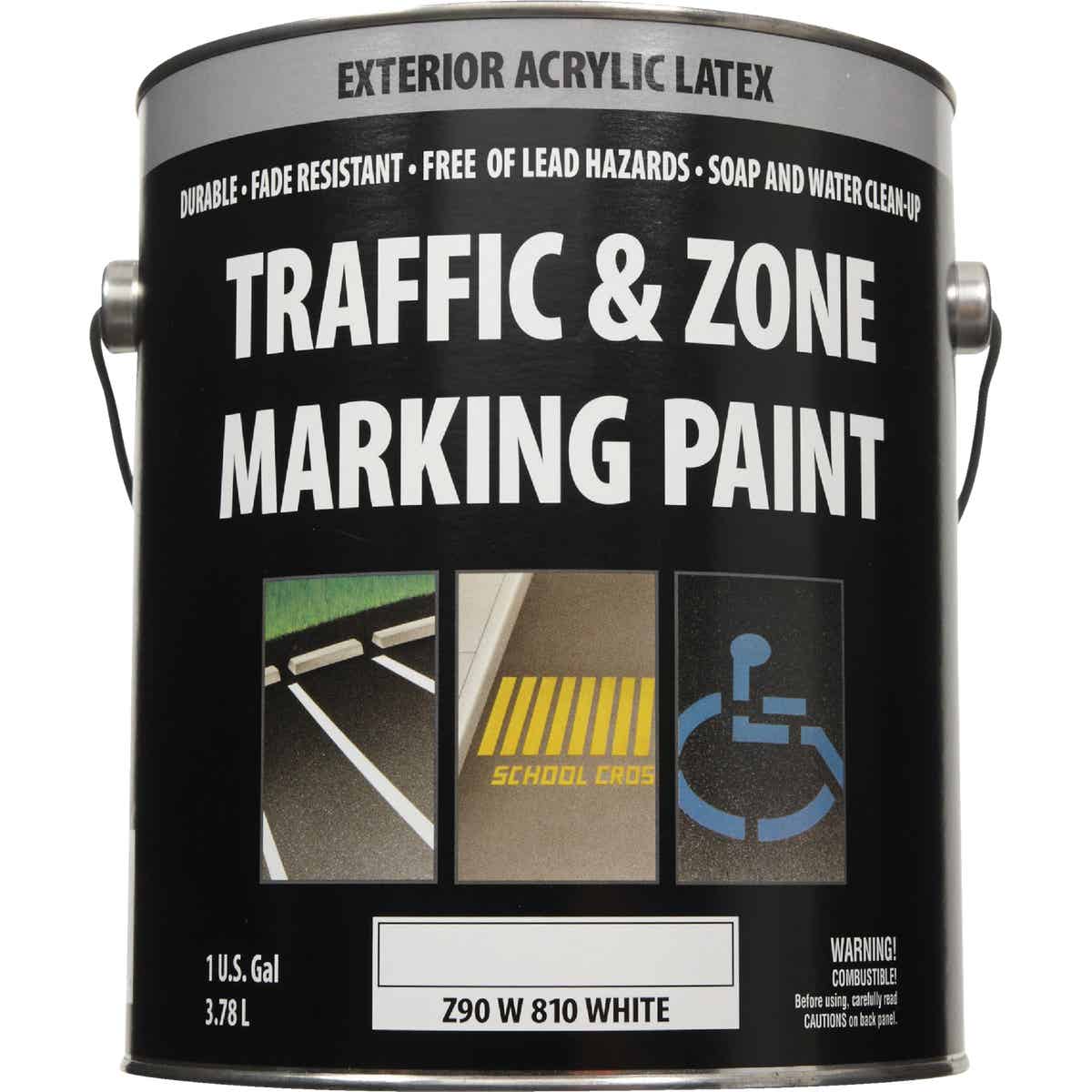 Traffic & Zone White Latex Gallon Traffic Paint Image 2