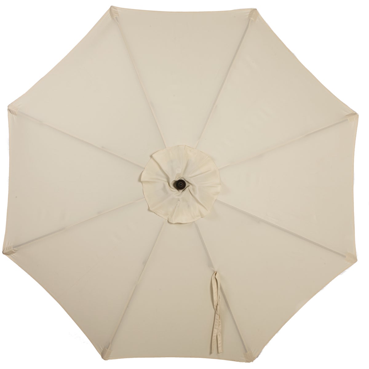 Outdoor Expressions 7.5 Ft. Pulley Cream Market Patio Umbrella with Chrome Plated Hardware Image 3