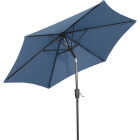 Outdoor Expressions 7.5 Ft. Aluminum Tilt/Crank Heather Blue Patio Umbrella Image 4