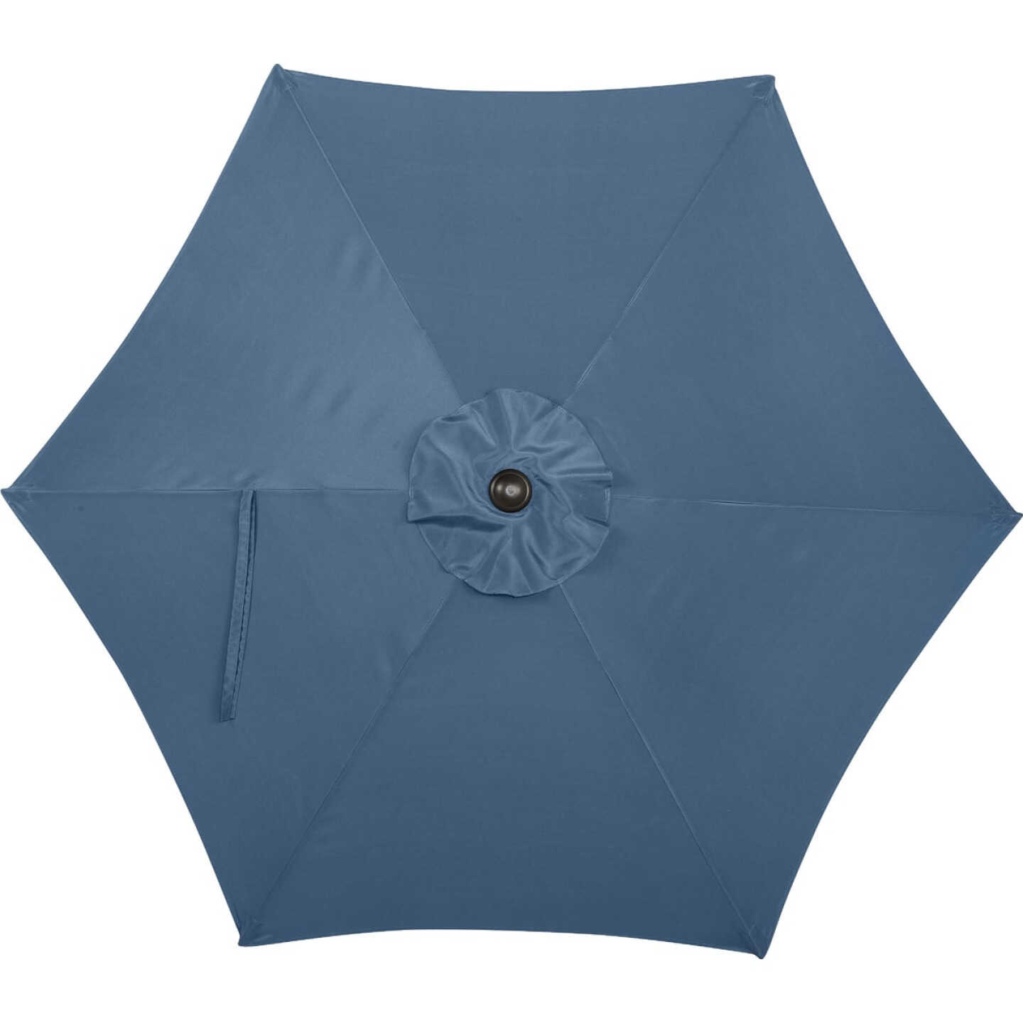 Outdoor Expressions 7.5 Ft. Aluminum Tilt/Crank Heather Blue Patio Umbrella Image 5