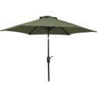 Outdoor Expressions 7.5 Ft. Aluminum Tilt/Crank Heather Green Patio Umbrella Image 1