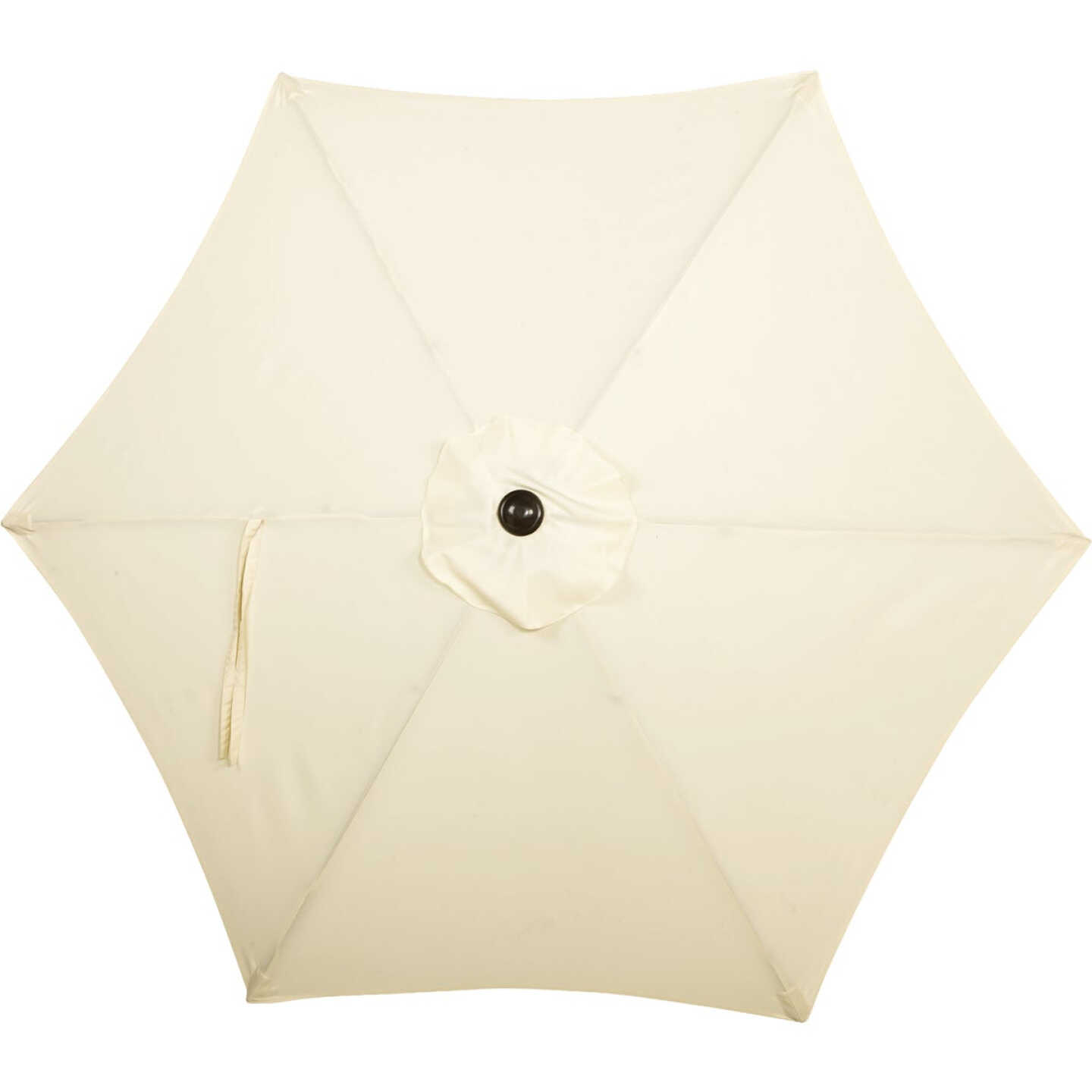 Outdoor Expressions 7.5 Ft. Aluminum Tilt/Crank Cream Patio Umbrella Image 4