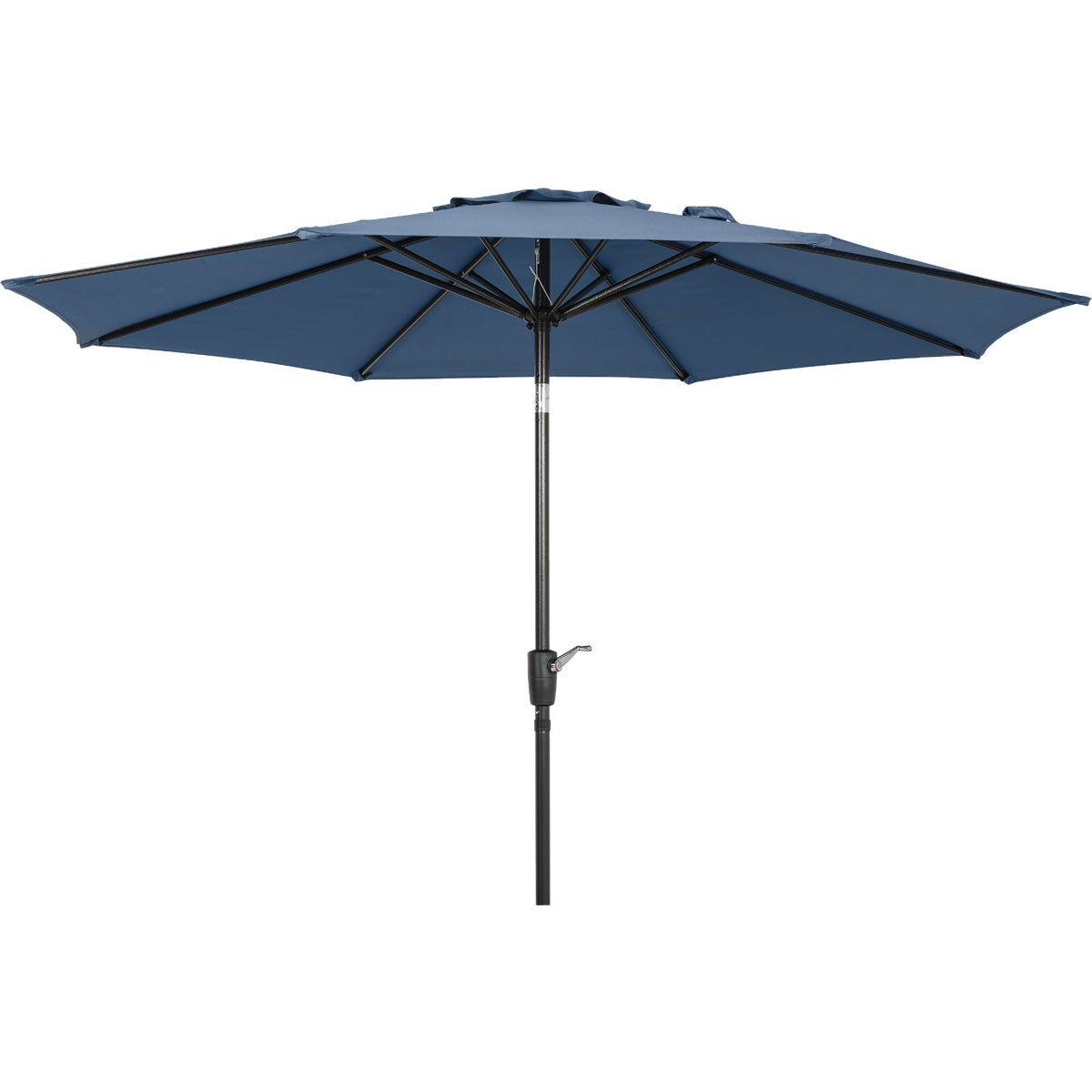 Outdoor Expressions 9 Ft. Aluminum Tilt/Crank Heather Blue Patio Umbrella Image 1