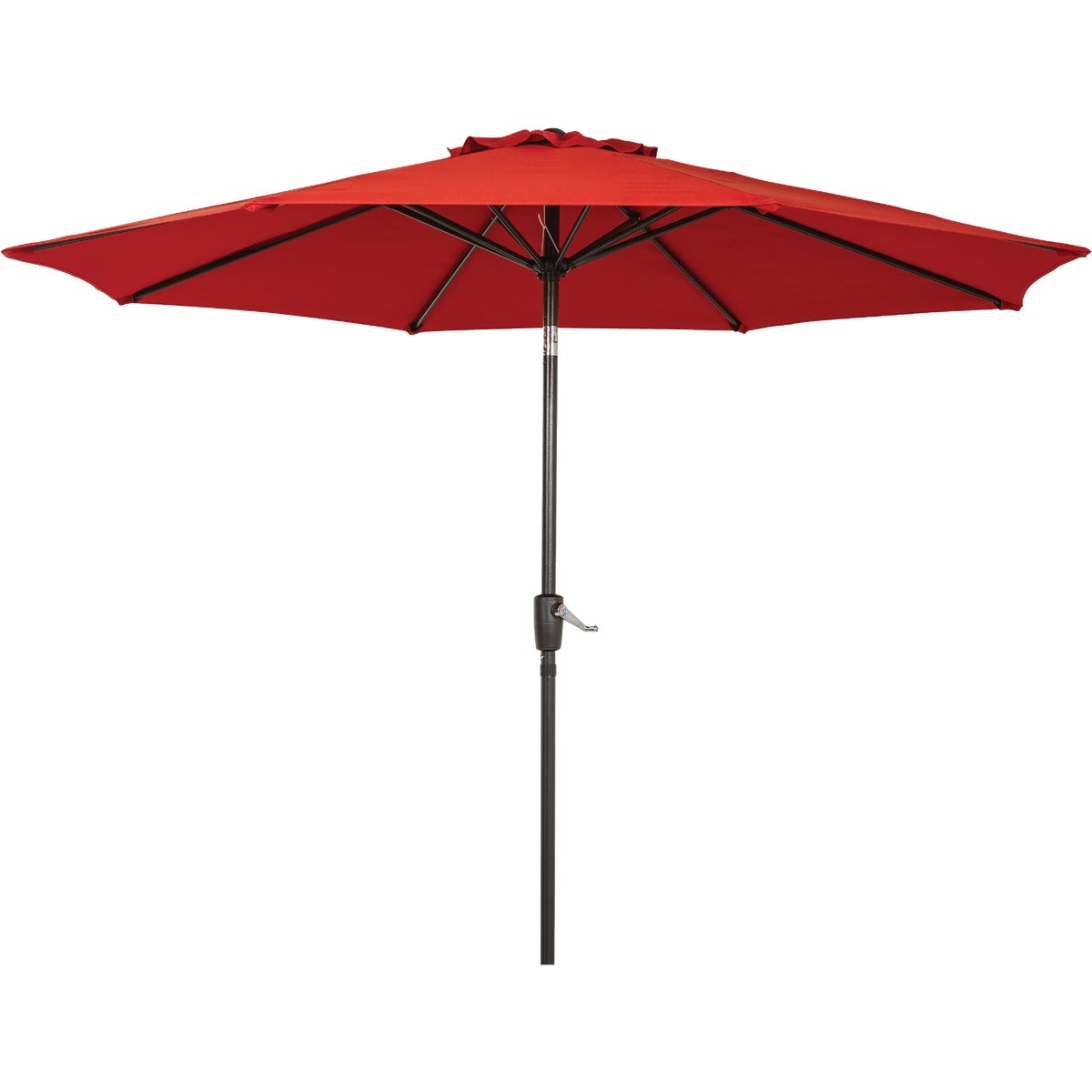 Outdoor Expressions 9 Ft. Aluminum Tilt/Crank Crimson Red Patio Umbrella Image 1