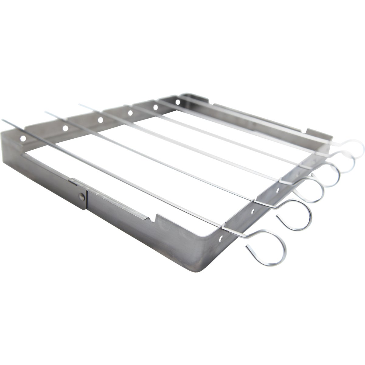 GrillPro Stainless Steel Kebab Grill Rack with Skewers Image 4