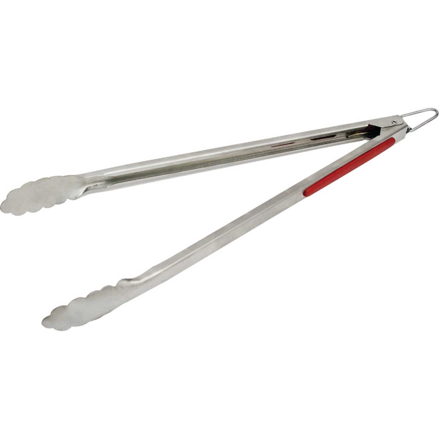 GrillPro 15 In. Stainless Steel Barbeque Tongs Image 1