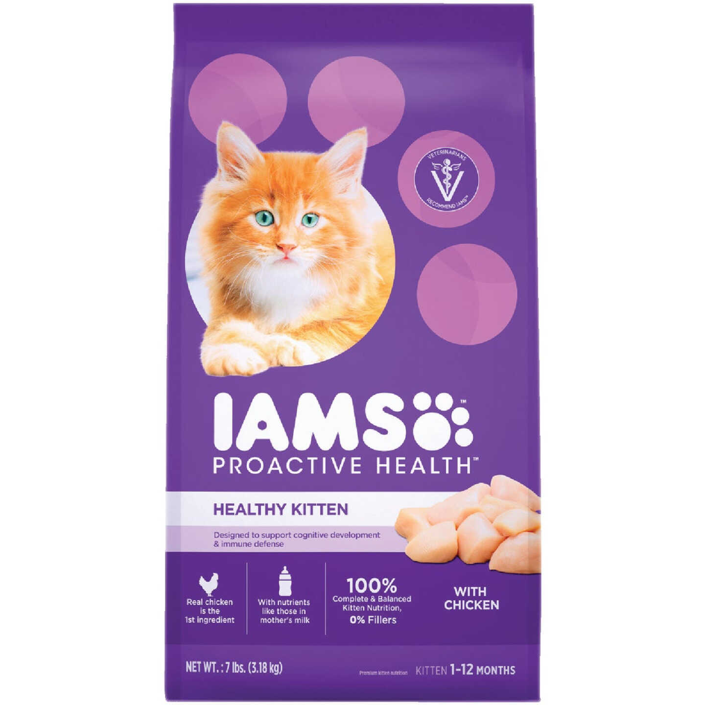 Iams Proactive Health 7 Lb. Chicken Flavor Dry Kitten Food Image 1