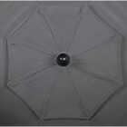 Outdoor Expressions 9 Ft. 3-Tier Tilt/Crank Smoke Gray Patio Umbrella Image 6