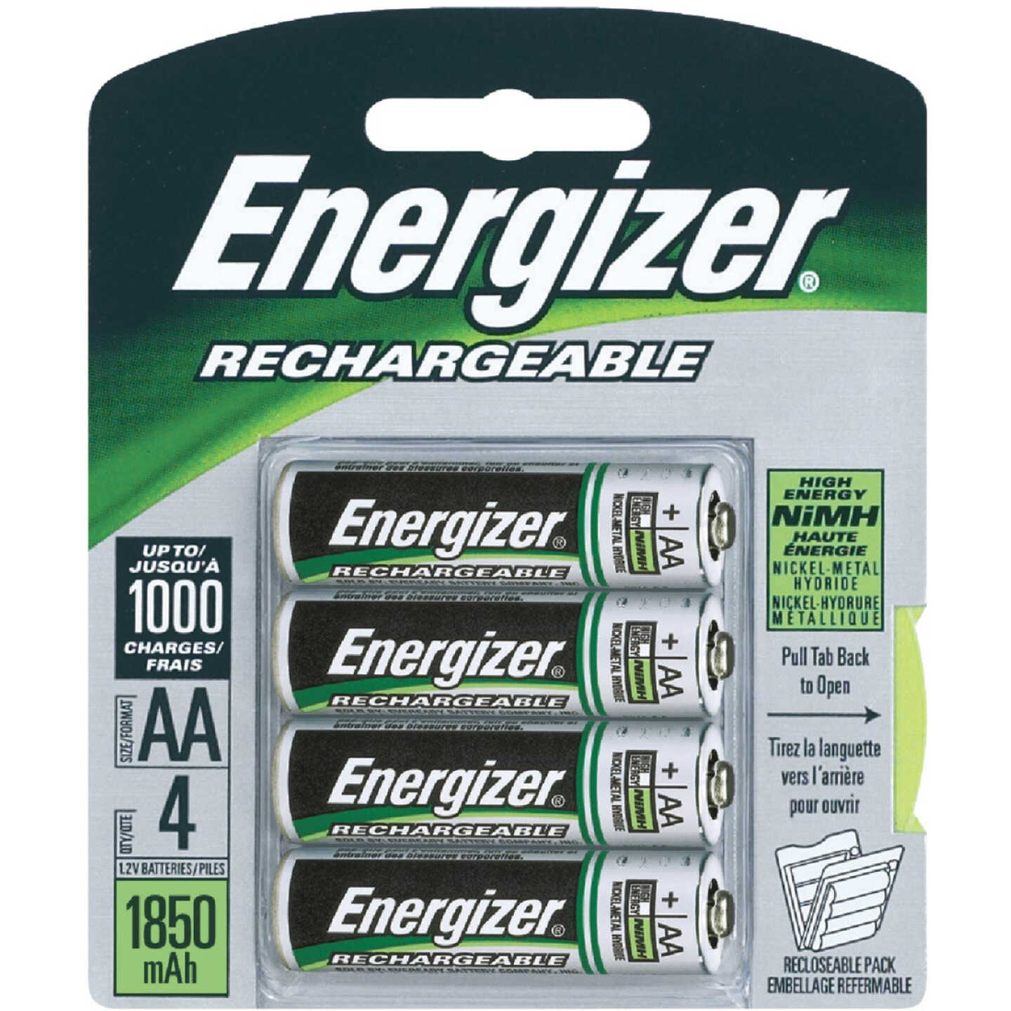 Energizer Power Plus AA Rechargeable Battery (4-Pack) Image 1