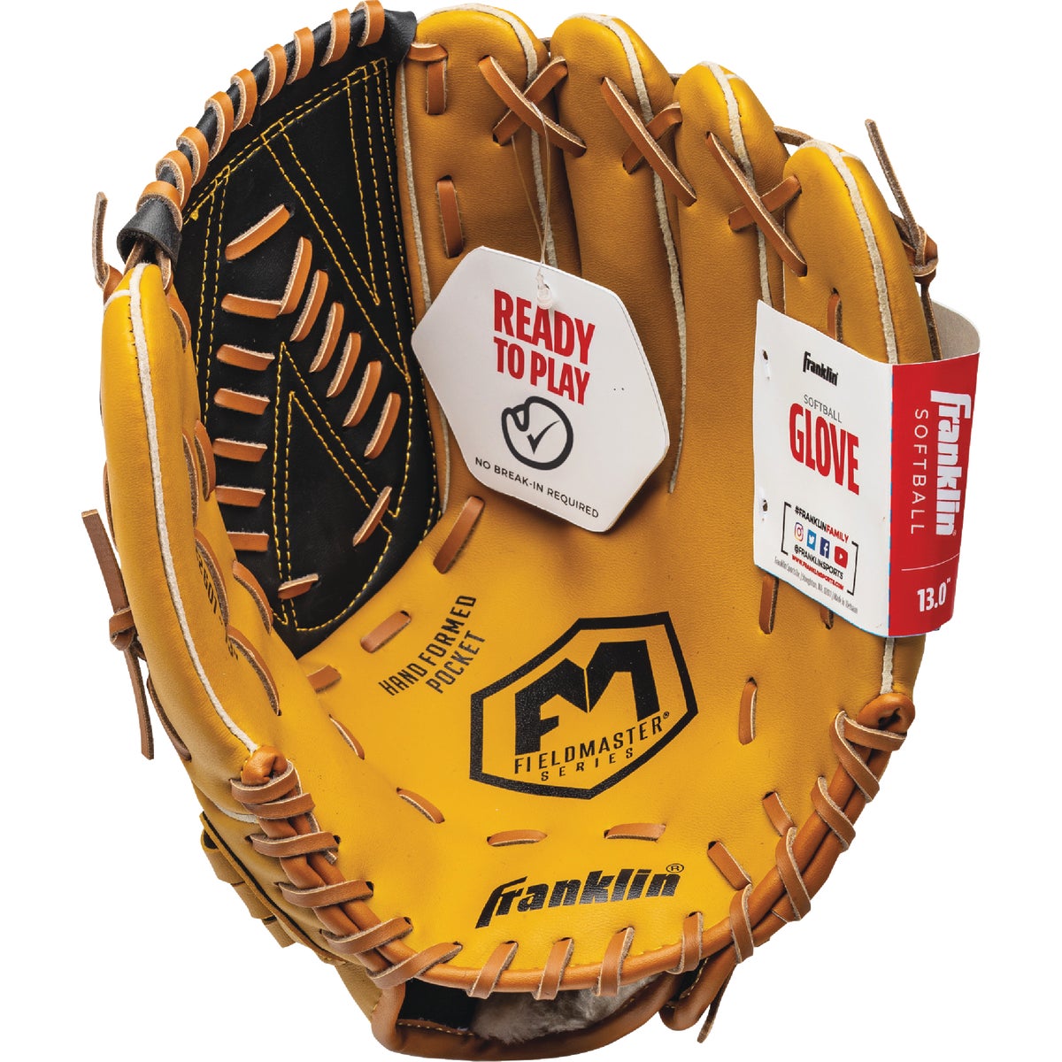 Franklin Field Master Series 13 In. Adult Right-Handed Thrower Baseball/Softball Glove