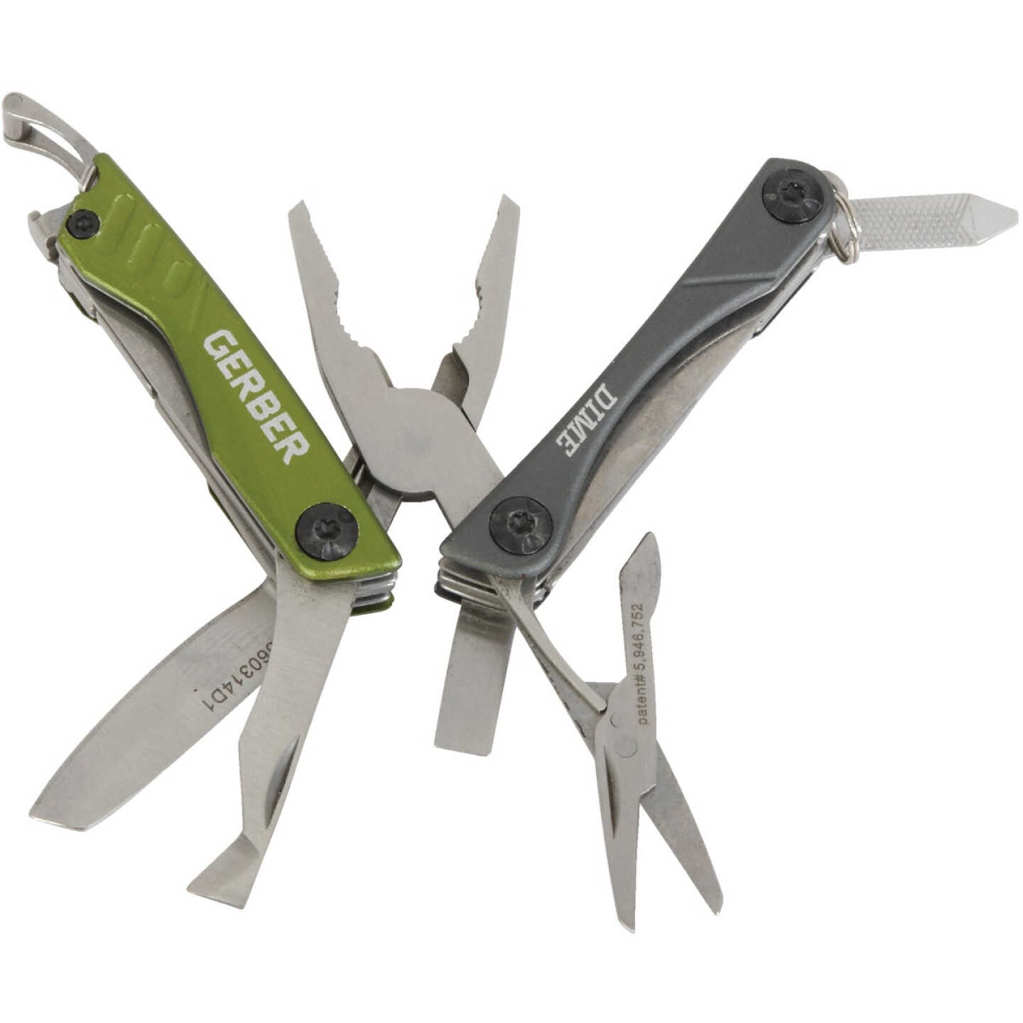 Gerber Dime Micro 10-In-1 Green Multi-Tool Image 3