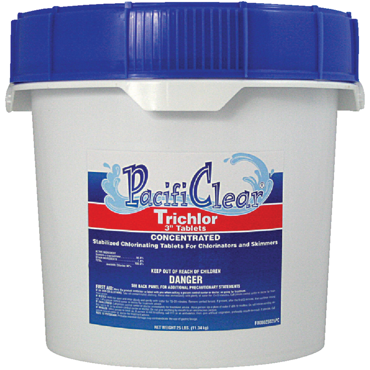 PacifiClear 3 In. 25 Lb. Trichlor Chlorine Tablet