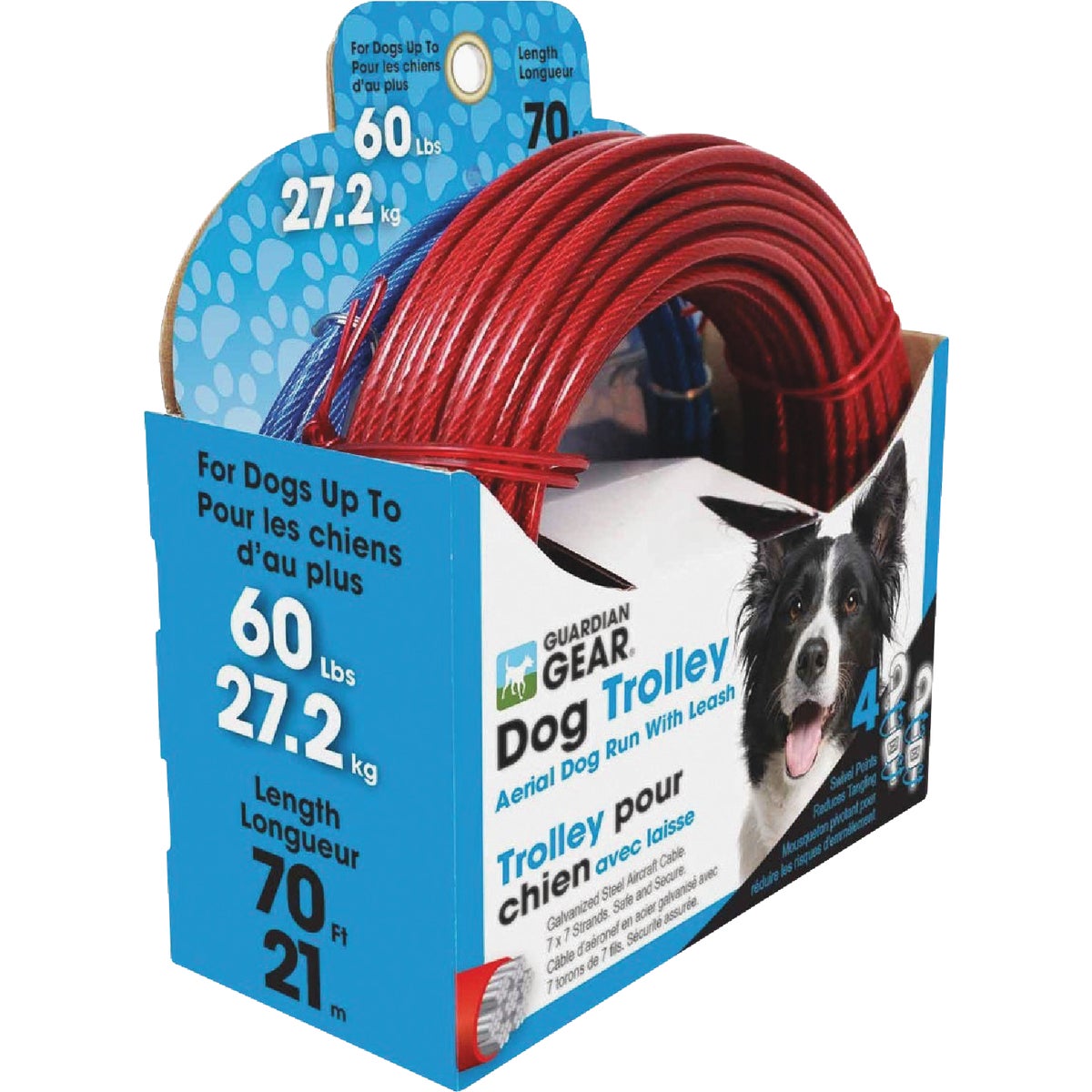 Boss Pet Guardian Gear Dog 70 Ft. Dog Trolley System Image 3