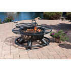 Big Horn 47 In. Camp Black Round Steel Fire Pit Image 2