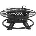 Big Horn 47 In. Camp Black Round Steel Fire Pit Image 3