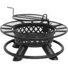 Big Horn 47 In. Camp Black Round Steel Fire Pit Image 4