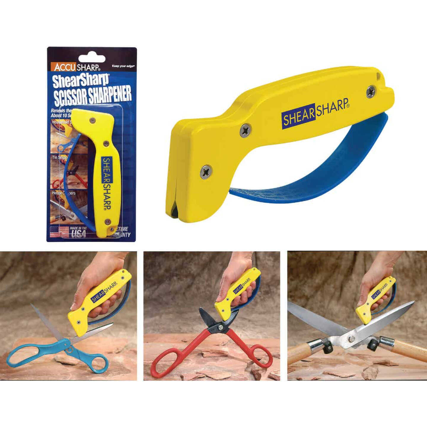 AccuSharp ShearSharp Diamond-Honed Tungsten Carbide Blade Scissor Sharpener Image 1