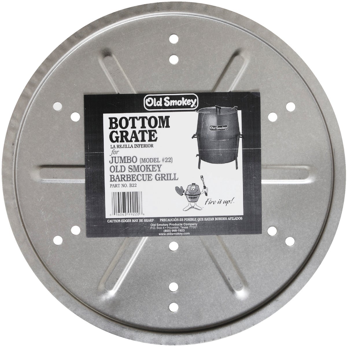 Old Smokey 19 In. Dia. Aluminized Steel Bottom Grill Grate Image 2