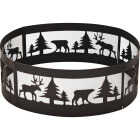 Outdoor Expressions 36 In. Antique Bronze Steel Fire Ring Image 1