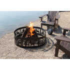 Outdoor Expressions 36 In. Antique Bronze Steel Fire Ring Image 2