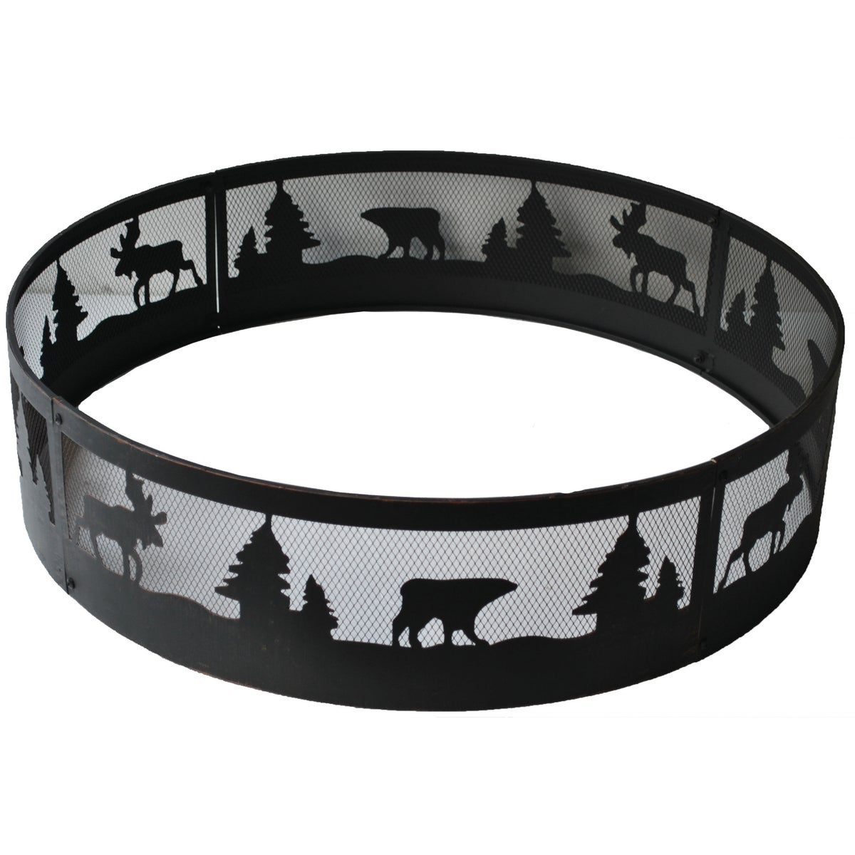 Outdoor Expressions 36 In. Antique Bronze Steel Fire Ring Image 4