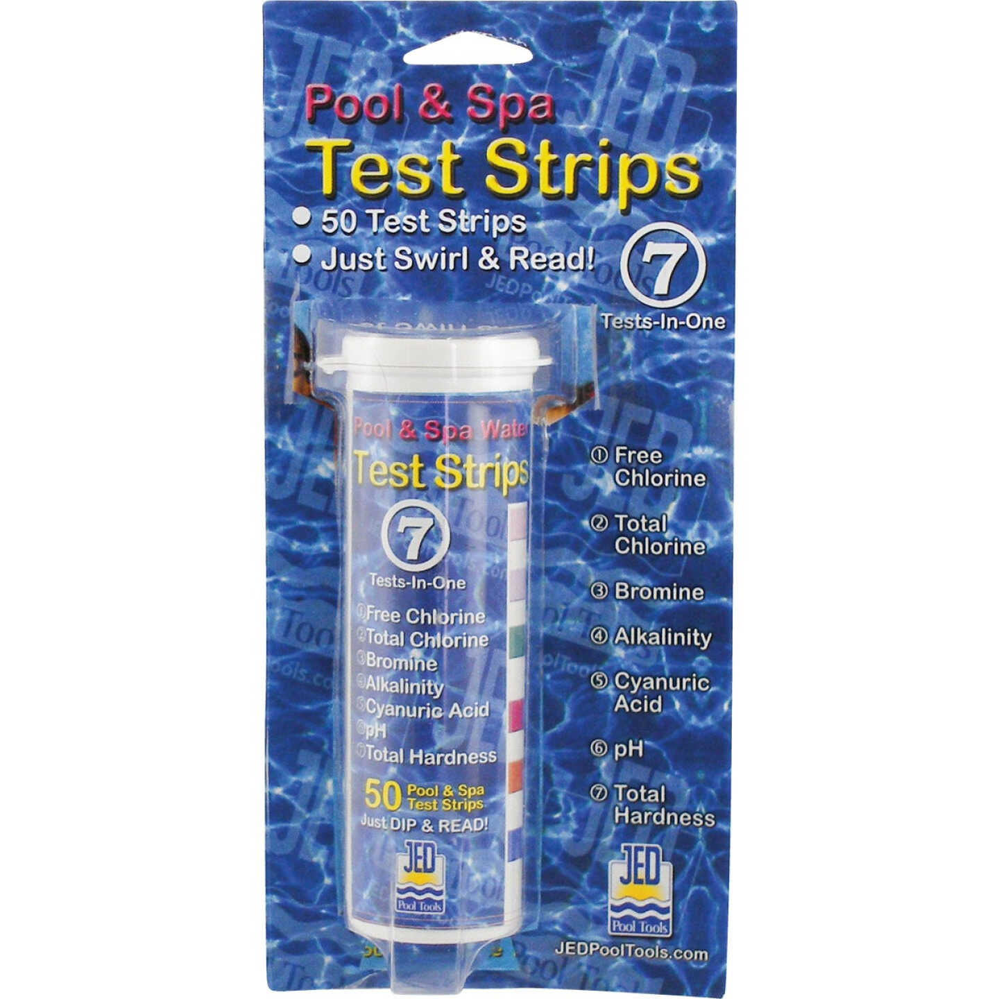JED Pool and Spa 7 Tests-In-One Strips 50 Ct. Image 1
