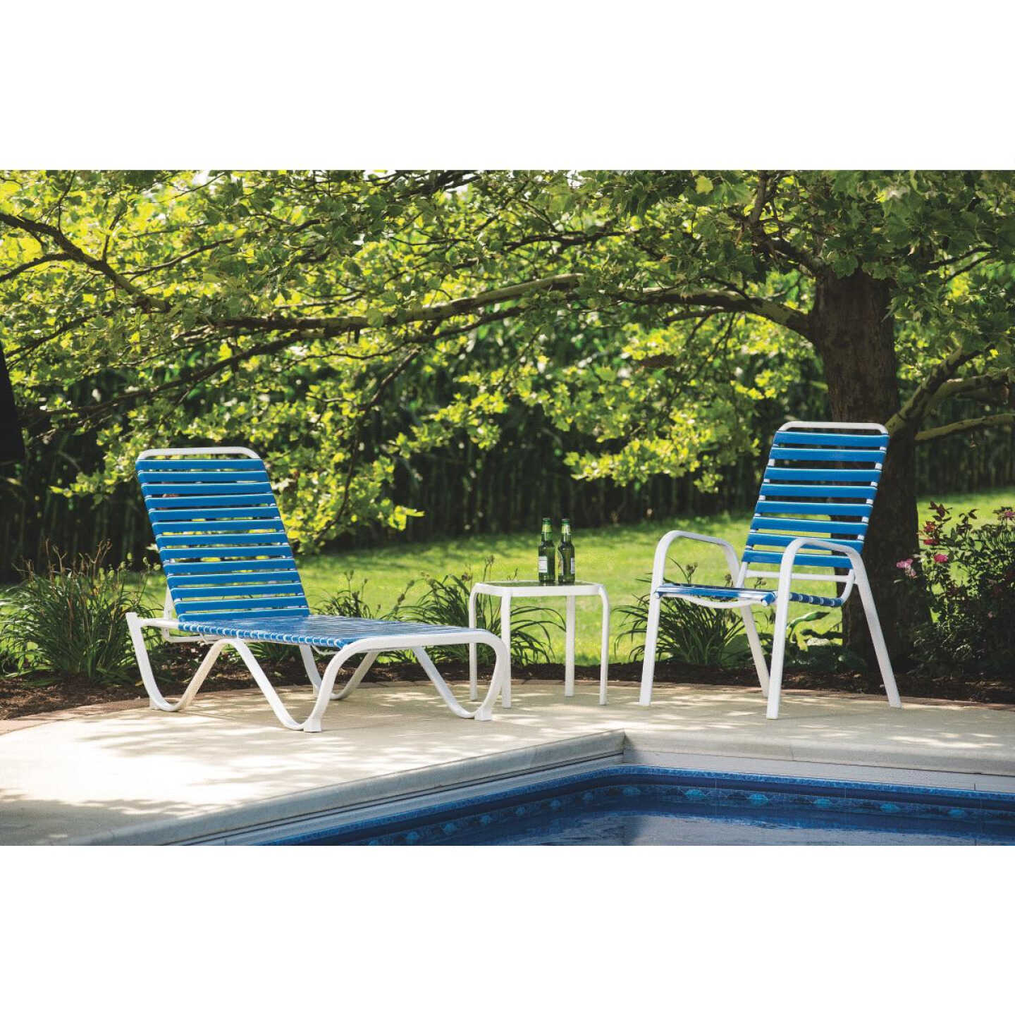 ALUM PVC STRAP CHAISE Image 5