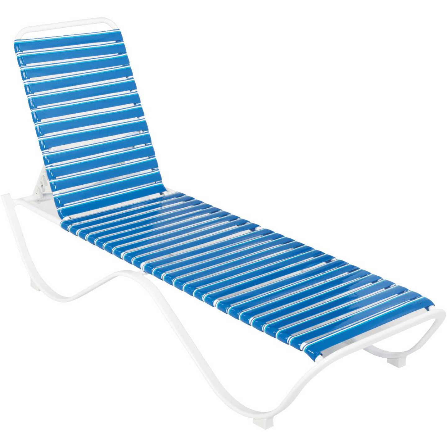 ALUM PVC STRAP CHAISE Image 1