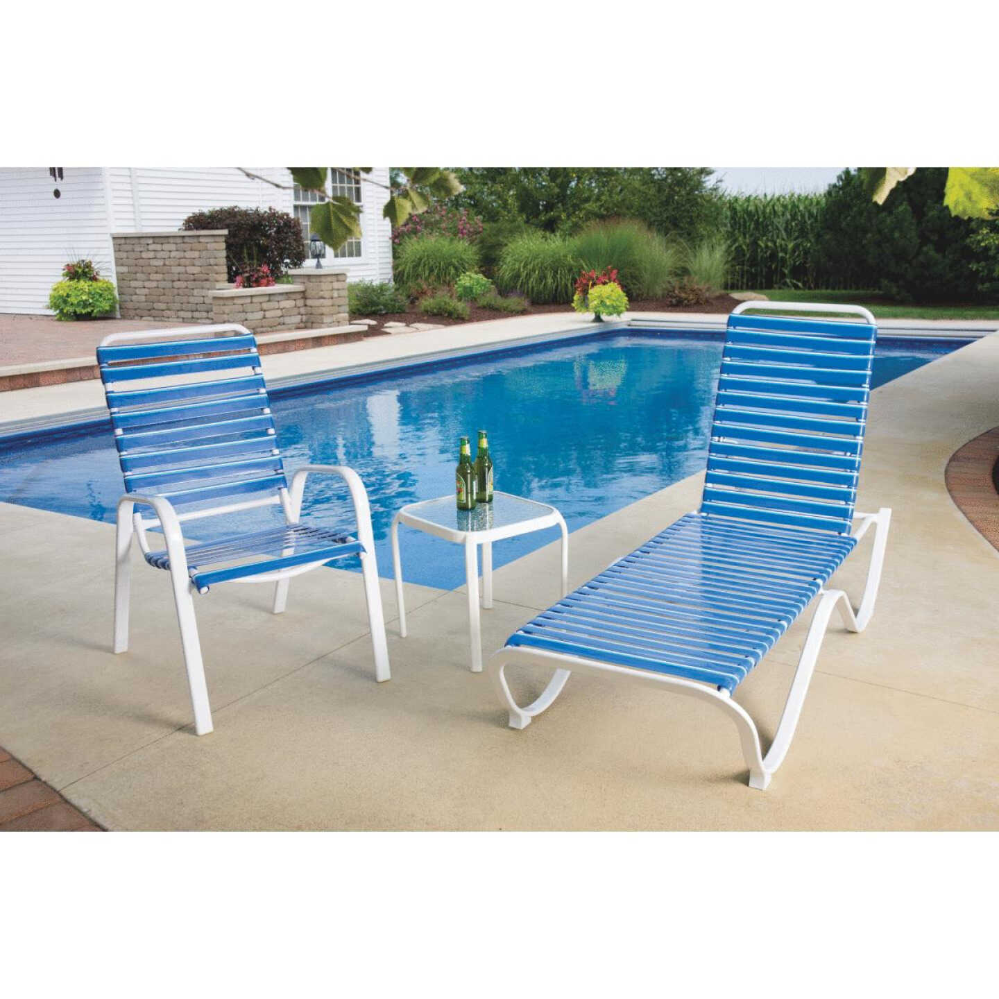 ALUM PVC STRAP CHAISE Image 7