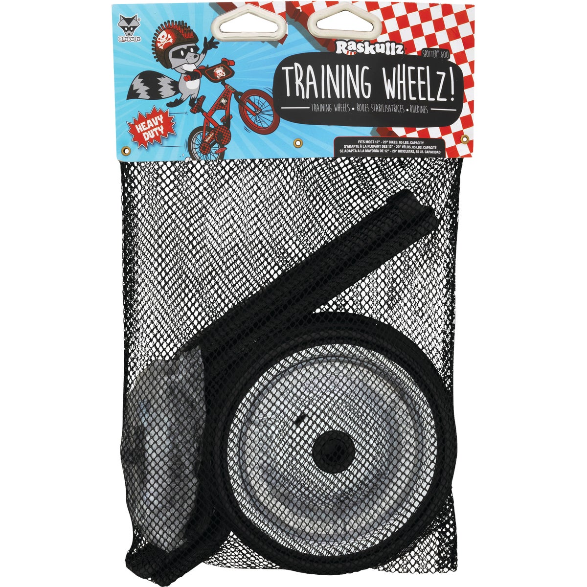 Krash Spotter 600 EZ 12 In. to 20 In. White Training Wheels