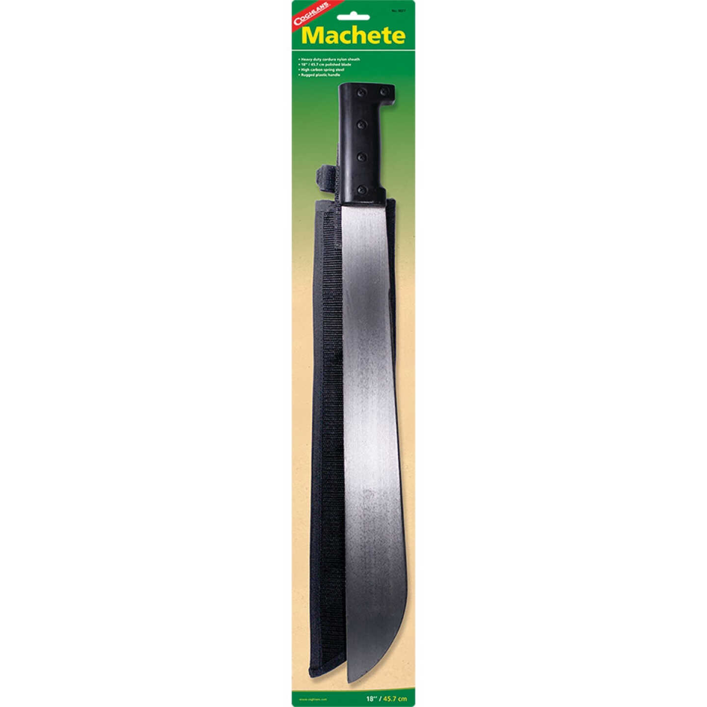 Coghlans 18 In. High Carbon Steel Blade Machete Image 1