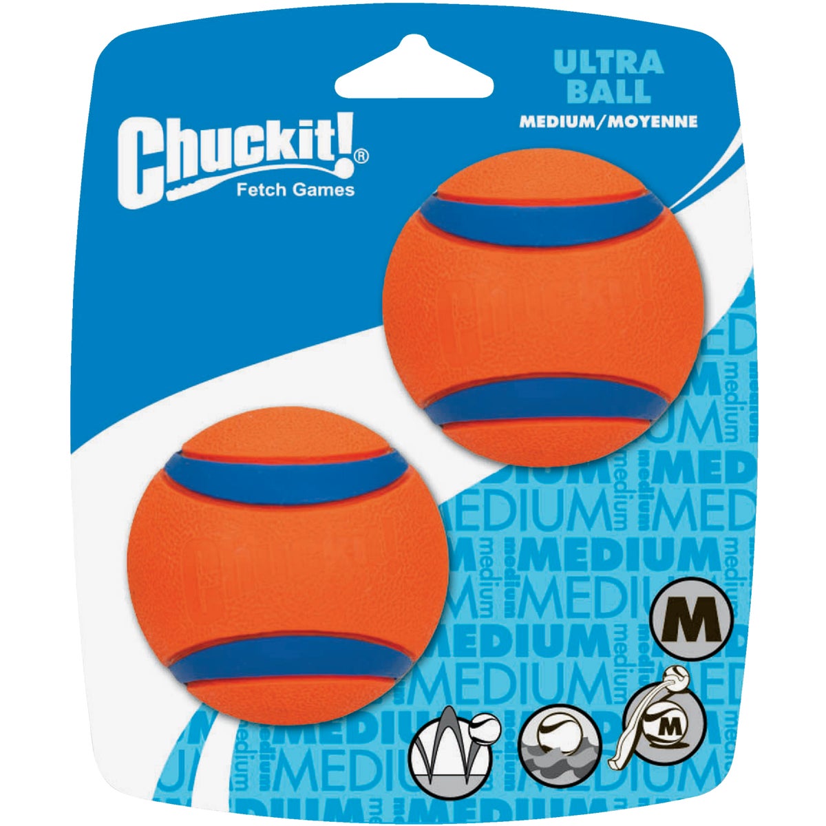 Chuckit Medium Ultra Ball Dog Toy (2-Pack)