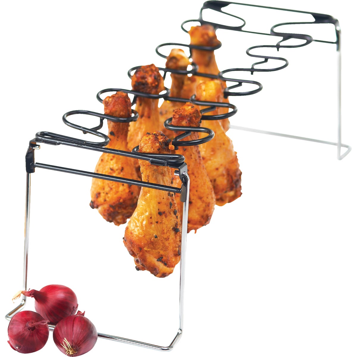 GrillPro Steel Wing & Leg Grill Rack Image 2