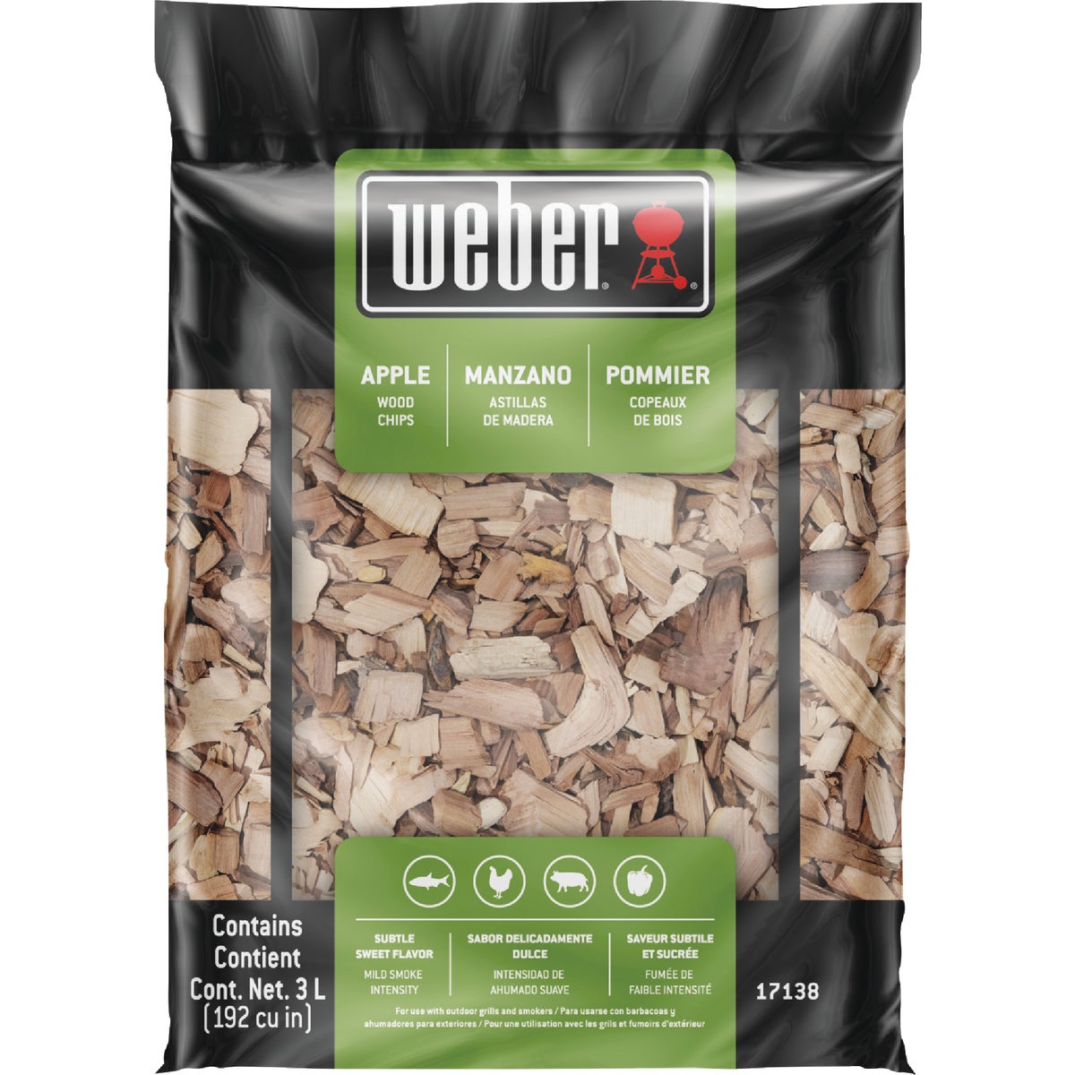 Weber 192 Cu. In. Apple Wood Chips