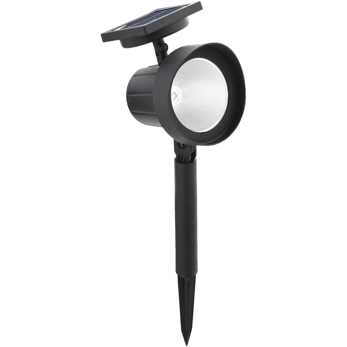 Outdoor Expressions Black 15 Lumens Plastic Floodlight Solar Path Light Image 3