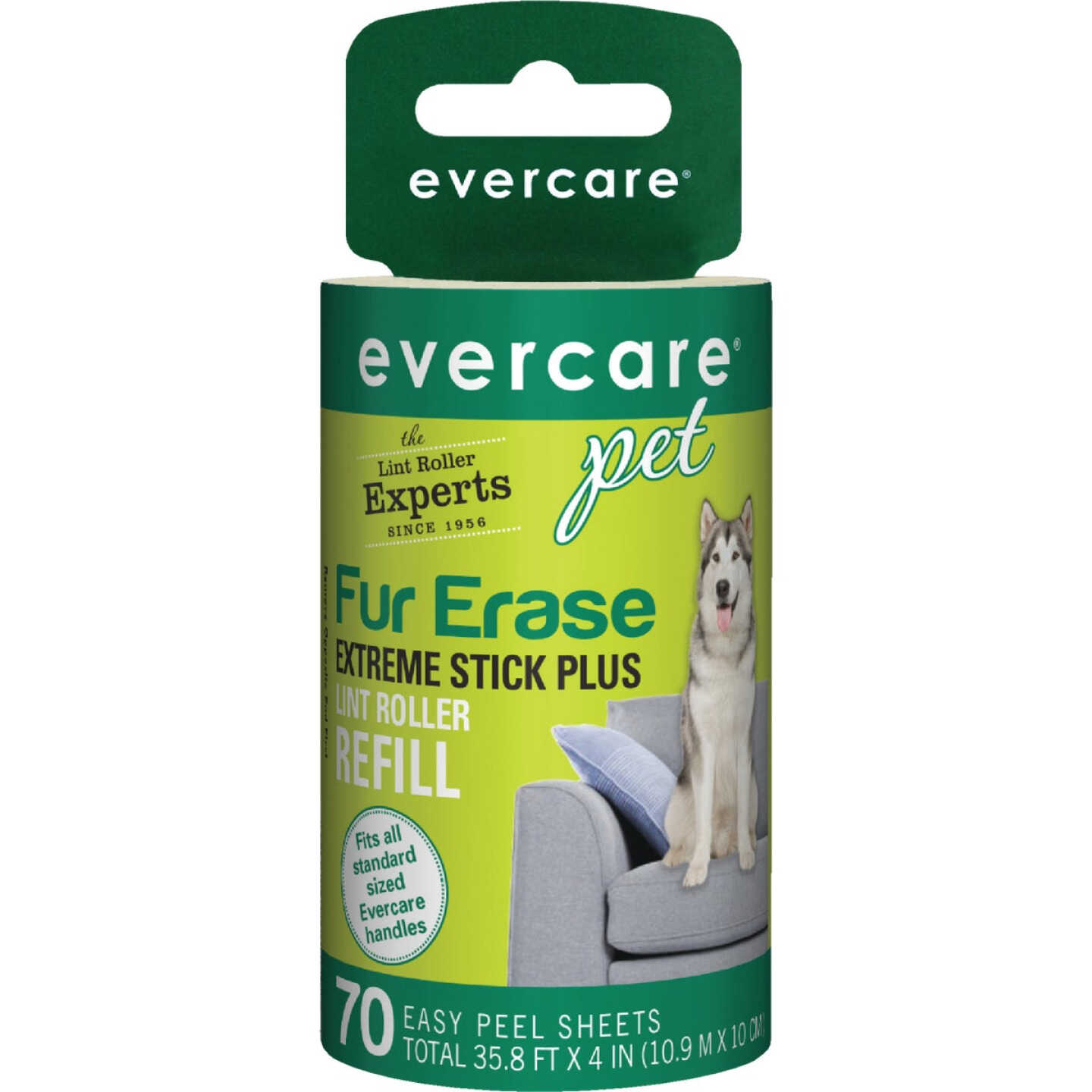 Evercare Pet Fur Erase Extreme Stick Plus 35.8 Ft. x 4 In. Refill Roll Pet Hair Remover Image 1