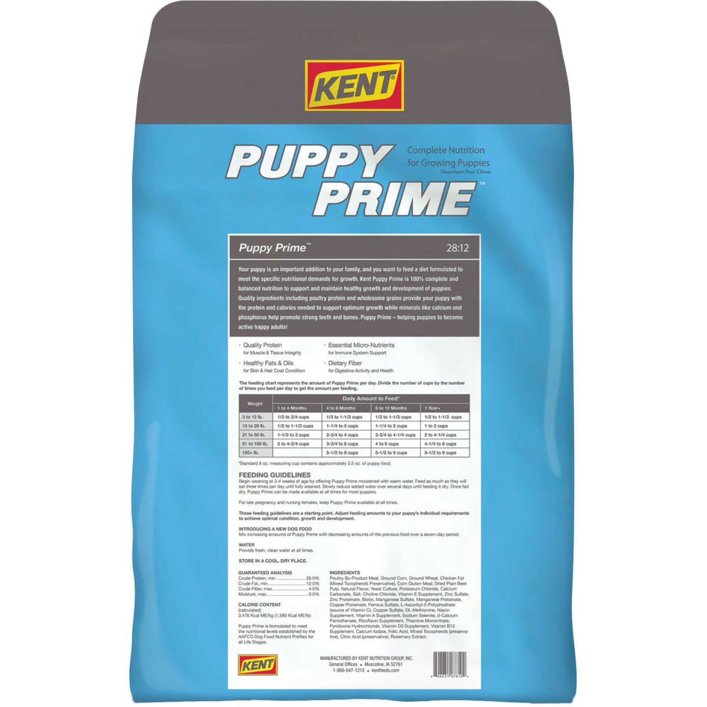 Kent Puppy Prime 20 Lb. Dry Dog Food Image 2