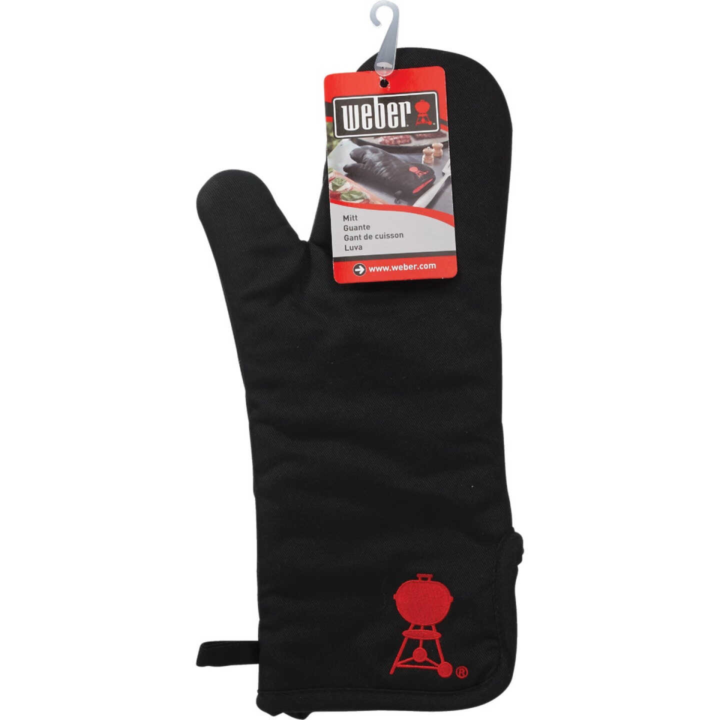 Weber 15.5 In. Black Cotton Barbeque Mitt Image 2