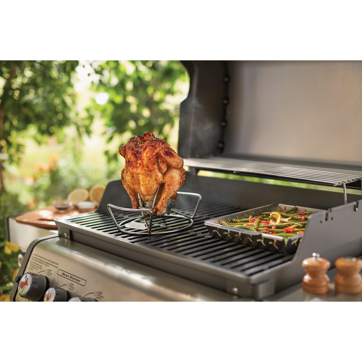 Weber Steel Nesting Poultry Roaster Image 4