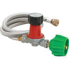 Bayou Classic 48 In. Stainless Steel High Pressure LP Hose & Adjustable Regulator Image 1