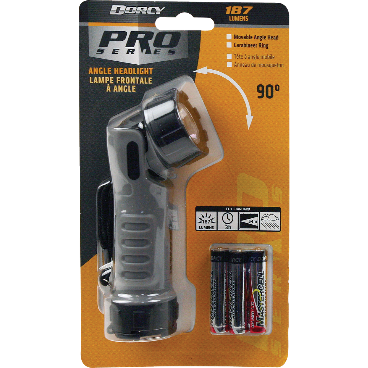 Dorcy Pro Series Swivel Head 3AAA LED Flashlight Image 1