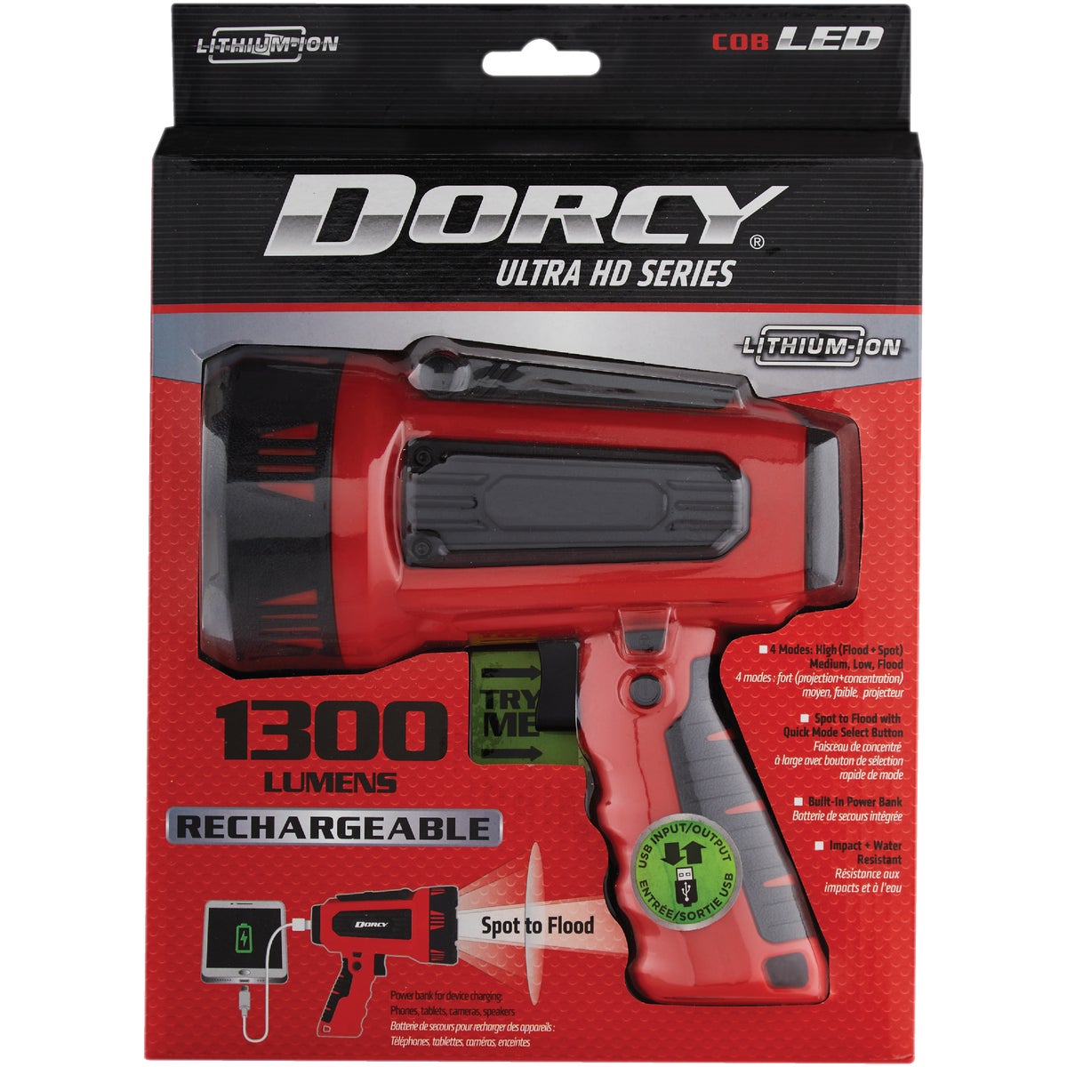 Dorcy Ultra HD Series Rechargeable LED Spotlight Image 2
