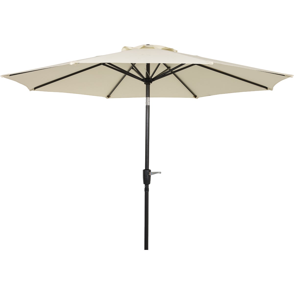 Outdoor Expressions 9 Ft. Aluminum Tilt/Crank Cream Patio Umbrella Image 1