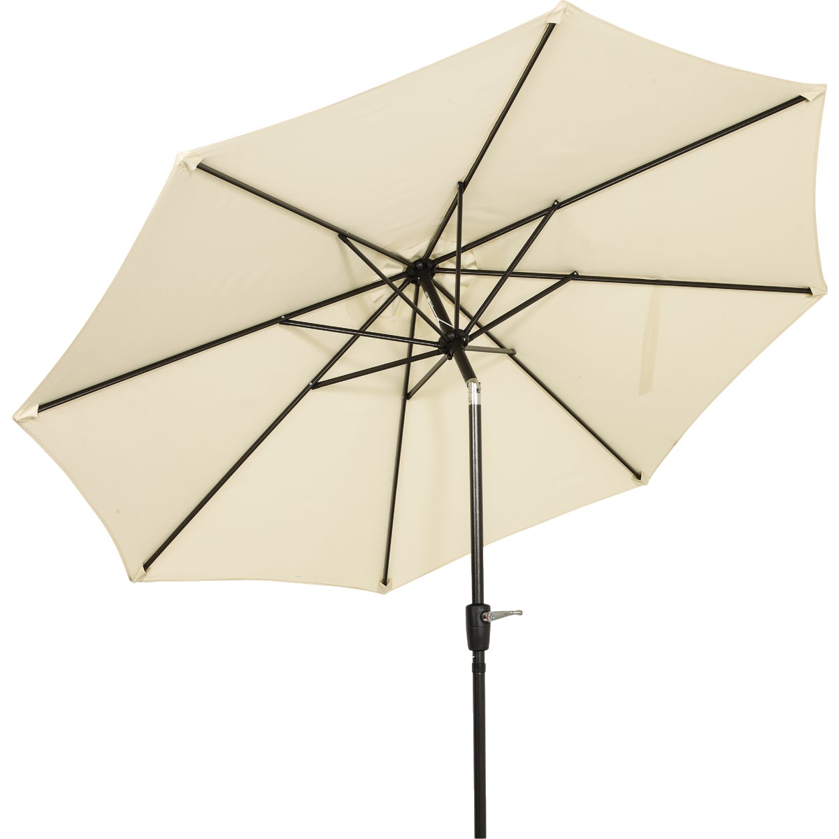 Outdoor Expressions 9 Ft. Aluminum Tilt/Crank Cream Patio Umbrella Image 4