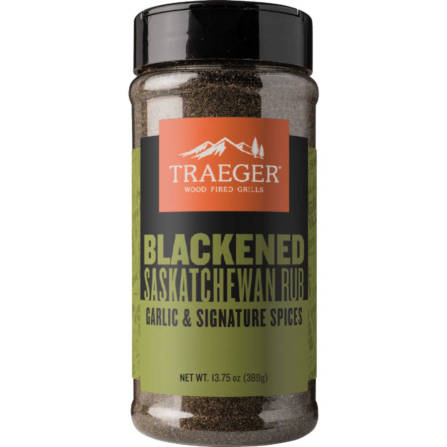 Traeger 13.75 Oz. Garlic & Signature Spices Flavor Game, Beef, Poultry & Seafood Blackened Saskatchewan Rub Image 1