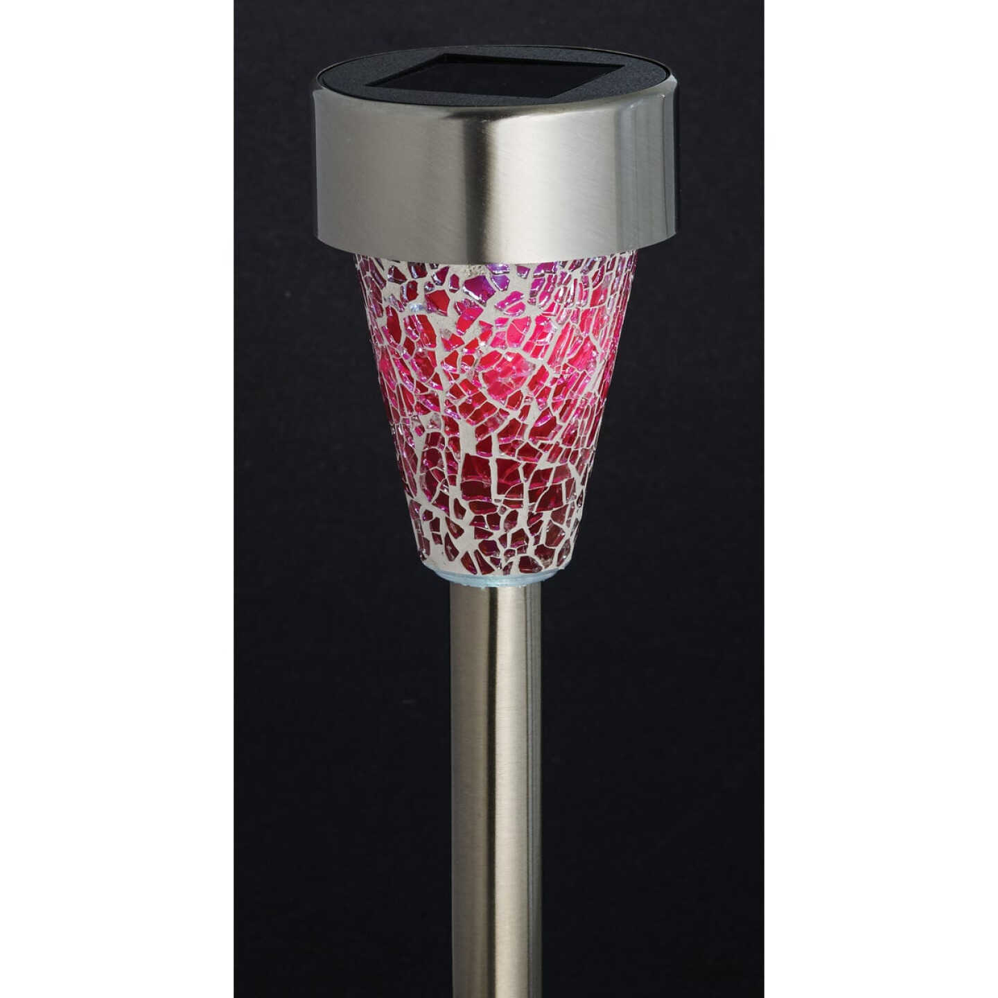 Outdoor Expressions Green, Red, or Purple 2.10 Lumens Stainless Steel Solar Path Light Image 7