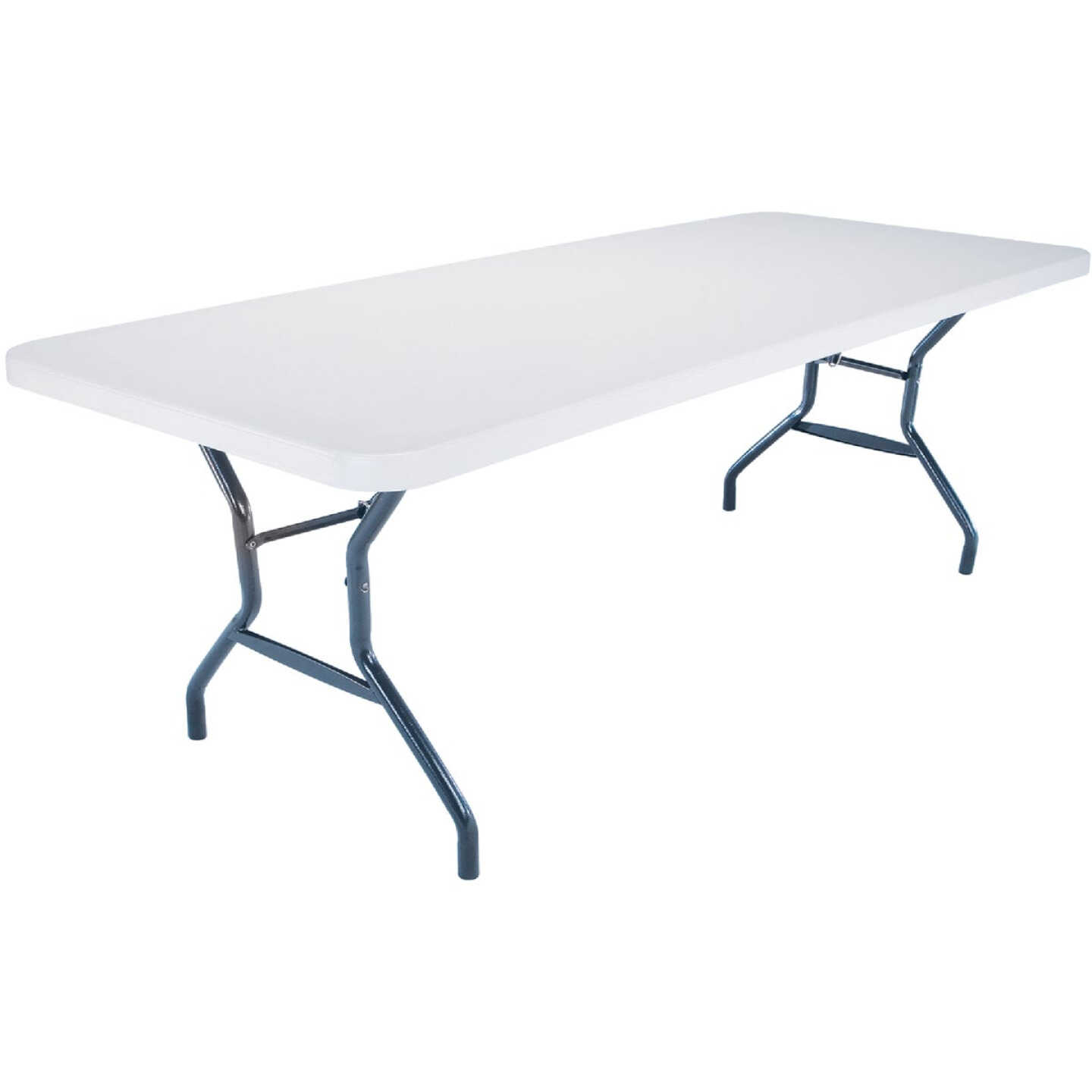 Lifetime 8 Ft. x 30 In. White Granite Commercial Grade Folding Table Image 1